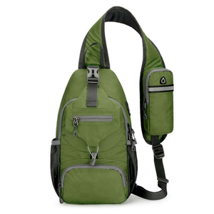 Sac bandoulière multifonctionnel élégant et tendance, unisexe, avec fermeture éclair, en tissu polyester personnalisé de haute qualité, plusieurs compartiments - Product Image 3