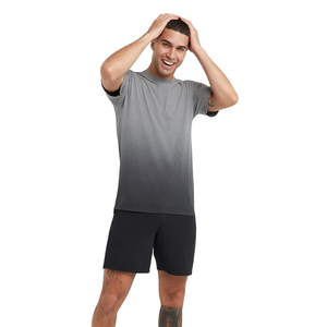 Camiseta de Manga Corta para Hombre, Ligera, Transpirable, de Algodón, Cuello Redondo, Lisa, Cómoda, Informal, Básica, para el Día a Día - Product Image 2