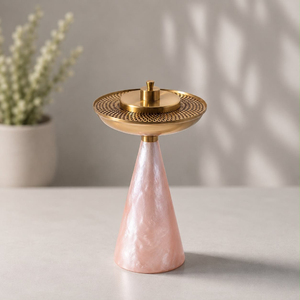 Quemador de Incienso de Latón con Diseño Floral a Precios Accesibles, Difusor Aromático para Uso Doméstico, Quemador de Incienso Aromático para Todas las Estaciones - Product Image 2