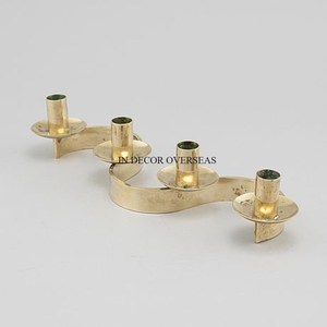 Centre de table de luxe en métal de qualité supérieure, style vintage rustique, inspiré de l'art, pour la maison et l'hôtel, porte-bougie décoratif. - Product Image 2