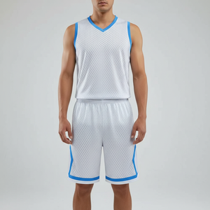 Wholesale Basketball Team Uniform Manufacturer Polyester Basketball Jersey Shorts Set OEM Custom Logo Private Label Sportswear - Product Image 1