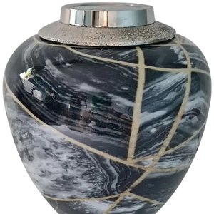 Urnas de cremación de calidad premium hechas a mano con diseños y gráficos especiales utilizados para los recuerdos de los antepasados y seres queridos. - Product Image 1