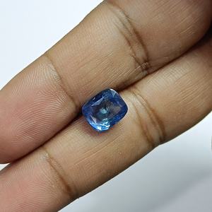 Zafiro azul natural de 5.11 quilates, talla cojín, de Sri Lanka, piedras sueltas para la fabricación de joyas y anillos BSCN-41 - Product Image 1