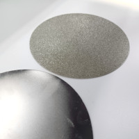 8 pouces # Disque de meulage plat électroplaqué diamanté sans trou central, dos métallique