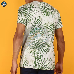 Camisetas Personalizadas de Poliéster/Algodón para Hombre, Impresión DTG, Transpirables, Cuello Redondo, Tela de Lona, Diseño OEM, Impresión Personalizada para Exteriores - Product Image 3