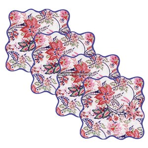Offre Spéciale – Serviettes festonnées de haute qualité pour hôtels et restaurants – Vente en gros – Motif coloré imprimé sur bois – Bord festonné - Product Image 6