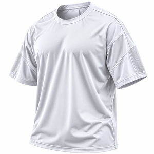 T-shirt décontracté personnalisé pour homme, coupe oversize, 100 % coton épais, anti-plis, col rond tricoté, épaules tombantes, coupe ample - Product Image 6