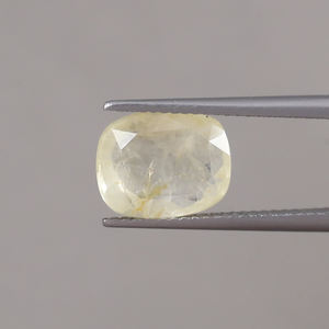 Zafiro Amarillo Natural Genuino Suelto |   Certificado IGI, Grado AAA, Hecho a Mano, Corte Cojín de 11x9mm, 4.63 Quilates, Juego de Color/Fuego - Product Image 1