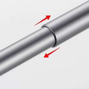 Barre porte-serviettes extensible en acier inoxydable de 27 pouces pour salle de bain et cuisine, gris anthracite, fixation murale en aluminium de 16 pouces - Product Image 4