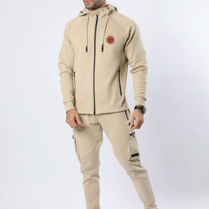 OEM Plus Size Custom <b>Men</b> Winter Hooded <b>Thermal</b> Sweat Suits & Tracksuits Set Breathable Fleece Jogging Suit Rhinestone Customized - Product Image 1
