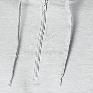 Sudadera con capucha de diseño personalizado de alta calidad para hombre, con media cremallera, lisa, informal, talla grande - Product Image 5