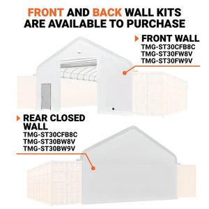Tenda a tetto a punta in tessuto PVC ignifugo 40FT X 30FT per parchi - Serie Pro con protezione UV TMG ST3041CV - Product Image 4