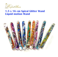 Varita Espiral de 16 cm con Líquido Brillante, Juguete Sensorial para Acrílico y Arena de Colores