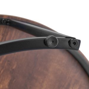 Set di 2 tavolini da caffè impilabili, rotondi in vetro da 23,6 pollici, comodini salvaspazio per tavoli d'appoggio - Product Image 5