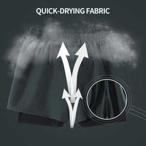 Pantalones Cortos Deportivos para Hombre, Hechos a Medida, Transpirables, de Secado Rápido, Antiarrugas, 100% Poliéster, Casuales, para Gimnasio, con Cintura Elástica - Product Image 4