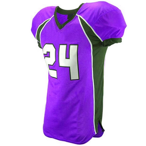 Tenue d'équipe de football américain grande taille personnalisable, kit complet saison, 100 % polyester, impression sublimée, manches courtes, coupe athlétique - Product Image 5