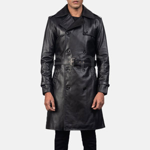Abrigo Largo de Invierno 2026, Diseño Personalizado, Alta Calidad, Precio al por Mayor, Abrigo de Cuero Ligero para Hombre - Product Image 3