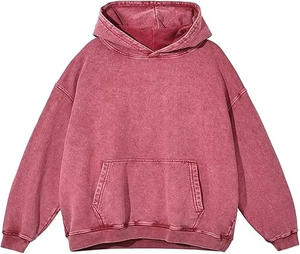 Sudadera con Capucha Unisex Extra Grande, Color Gris Sólido, Algodón French Terry, Diseño Casual con Bolsillos, Ropa de Otoño, Corte Regular, Manga Larga - Product Image 4