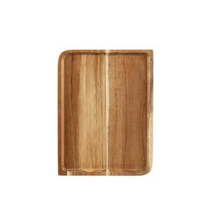 Plateau de service en bois d'acacia massif, fait main, de luxe, pour le petit-déjeuner, le thé, le café, plateau de présentation - Product Image 6