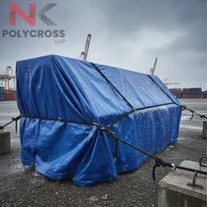 ผ้าใบคลุมขนาดใหญ่พิเศษ แข็งแรง ทนทาน กันลม กันฝุ่น สำหรับงานขนส่งและโลจิสติกส์ ส่งออก - Product Image 6