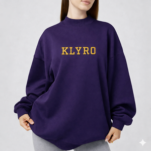 Sweat-shirt tendance à col montant pour femme, coupe oversize, en mélange de coton doux, chaud et décontracté, idéal pour l'automne et l'hiver - Product Image 1