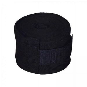Bandages de boxe et de maintien des poignets en nylon rouge avec double anneau de fermeture – Bandes élastiques extensibles pour l'entraînement de boxe/MMA, longueur 2,5 m - Product Image 2
