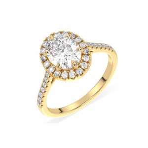 แหวนหมั้นเพชรโมอิสซาไนต์ทรงรัศมี REYES Luxury Design เงินแท้ 925 สำหรับผู้หญิง ของขวัญแต่งงานสุดหรู เครื่องประดับชั้นดี - Product Image 1