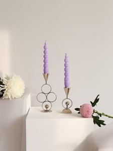 Candelabro Moderno de Metal Abstracto, Portavelas Geométrico Nórdico, Centro de Mesa de Lujo para Bodas, Decoración para el Hogar - Product Image 4