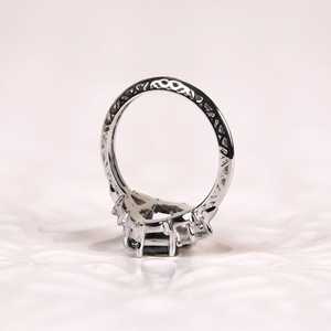 Anillo de Sello de Moissanita Verde de Corte Hexagonal de 3CT Inspirado en la Naturaleza, Plata 925, Estilo Moderno, Regalo para Aniversario, Fiesta, Amuletos - Product Image 6
