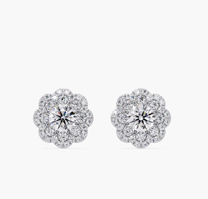 Pendientes de Oro Vintage de Alta Pureza con Diamantes Cultivados en Laboratorio Betterstar, Corte Brillante, Diseño de Gota, Certificados por IGI, Joyería para Mujer - Product Image 2