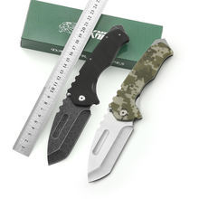 Couteau de chasse Bowie de haute qualité en acier inoxydable Stigma, manche en bois, étui en cuir, lame à pointe fixe, couteau d'extérieur - Product Image 3