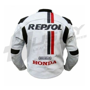 Chaqueta de moto de cuero de vaca Original de alta calidad chaqueta de protección de jinete transpirable personalizada al por mayor - Product Image 3