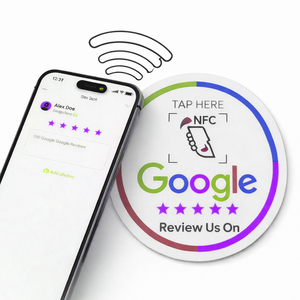 Tarjeta NFC con Código QR para Reseñas de Google, Tarjeta de Reseña Personalizada de PVC sin Contacto para el Engajamiento del Cliente - Product Image 3