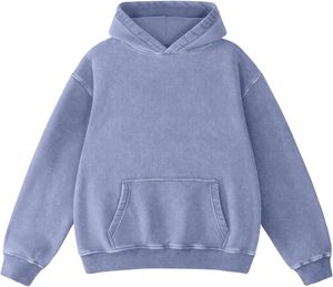 Sudadera con Capucha 100% Algodón para Hombre, Sudadera Roja, Corte Holgado, Felpa de Algodón, Color Sólido, con Bolsillo, para Otoño - Product Image 5