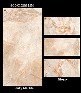 Exportador a granel 600x1200mm cuerpo completo aspecto de mármol azulejo brillante para piso cerámica azulejo de piso de porcelana duradero - Product Image 2