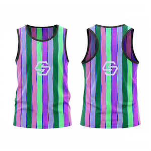 Custom Logo <b>Running</b> <b>Singlet</b> Polyester Quick Dry Sublimation Men's Tank Tops Breathable Athletic Training <b>Singlet</b> Tank Tops - Product Image 6