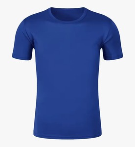 Wholesale <b>100</b>% <b>Polyester</b> Microfiber Men's Quick Dry Sports T-<b>Shirts</b> Solid Pattern with Custom Logo Printing - Product Image 1