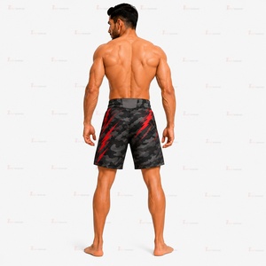 กางเกงกีฬา MMA ผ้าโพลีเอสเตอร์ผสมสแปนเด็กซ์ 175 GSM ทนทาน ยืดหยุ่น เหมาะสำหรับฝึกซ้อมต่อสู้ เอวยางยืด รับผลิตตามแบบ OEM แบรนด์ส่วนตัว - Product Image 5