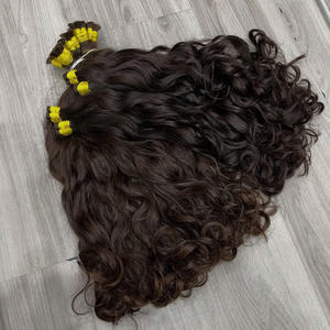 Extensiones de Cabello Humano Remy Vietnamita de Alta Calidad, Cabello a Granel con Textura Ondulada Natural para Trenzas - Product Image 1