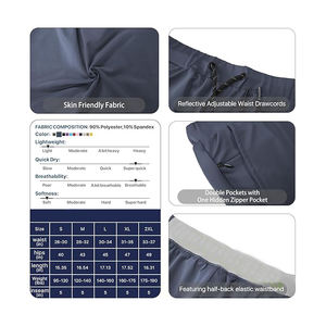 Pantalones Cortos Deportivos de Malla Transpirable para Hombre, Secado Rápido, Ligeros, Elásticos, para Gimnasio y Entrenamiento - Product Image 3