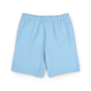 Men's Light Blue Cotton Bermuda Shorts Mid Waist <b>Drawstring</b> Casual Plus Size - Product Image 3