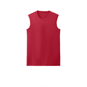 Camiseta sin Mangas Personalizada para Hombre, Cuello Redondo, Tejido Sólido, Transpirable, Informal, para Fitness, 100% Algodón, Tallas Grandes - Product Image 5