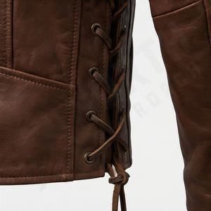 Vestes en cuir pour hommes NAI-0536B, style motard, vêtements de protection pour la moto, vente en gros, couleur personnalisable - Product Image 5