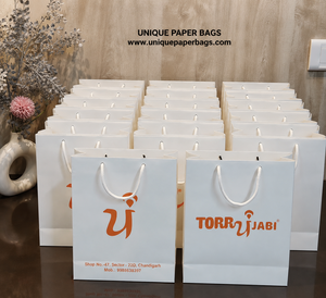 Eco Friendly Custom <b>Paper</b> Shopping Bags with Logo Printing Recyclable Luxury Gift Bags for Boutique Retail and Brand Promotion - Product Image 2