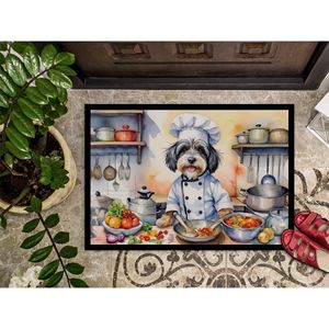 พรมเช็ดเท้าเทร์เรียร์สไตล์ทิเบตใหม่พรมประตูหน้าประตูทางเข้ากลางแจ้ง18ชม. X 27W แบบไม่ลื่นซักได้ - Product Image 3