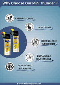 Mini Thunder Event Color Blaster |   Lanceur de confettis léger et portable - Respectueux de l'environnement pour les remises de diplômes et Thanksgiving - Product Image 3