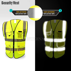 เสื้อกั๊กนิรภัยโพลีเอสเตอร์ขายดีที่สุด เสื้อกั๊กนิรภัยผู้ชายสั่งทำพิเศษ เสื้อกั๊กนิรภัยสำหรับทำงานผู้ชาย - Product Image 3