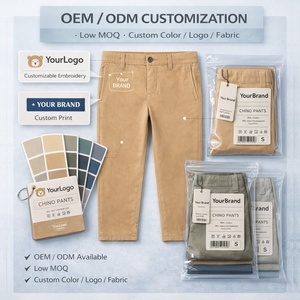 Nouveauté - Pantalons décontractés pour enfants - Coupe droite - Pantalons pour enfants - Vêtements scolaires - Coton sergé extensible - Pantalons <span class=keywords><strong>chino</strong></span> pour garçons - Direct usine - Product Image 6