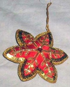 Ornements de Noël en broderie Zari en forme de chaussette et d'étoile, produits magnifiques pour la décoration de la maison - Product Image 3