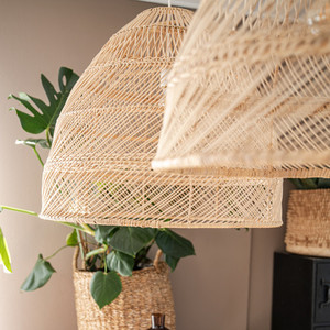 Meilleur modèle vente en gros moderne rotin naturel abat-jour lustres pendentif bambou intérieur utilisation pour la maison hôtel Villa ML21 ampoule - Product Image 4